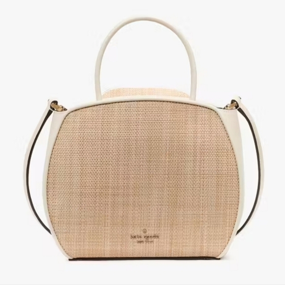 🔹️Kate Spade🔹️ Flora Rose Straw Crossbody, Natural - Picture 5 of 5